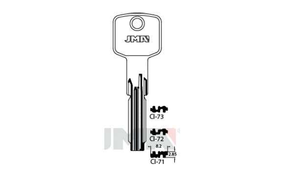 LLAVE SEGURIDAD LATON PUNTOS CI-48