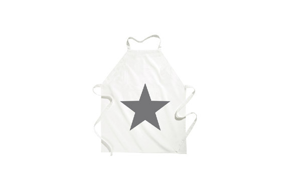 DELANTAL INFANTIL VINILO ESTRELLA GRIS