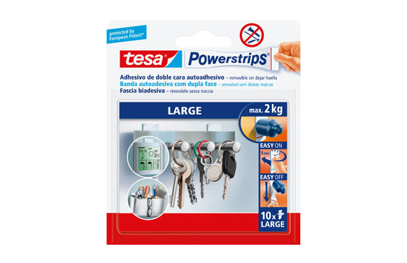 TIRA POWERSTRIPS GRANDE BLANCA BLISTER 10 UNIDADES