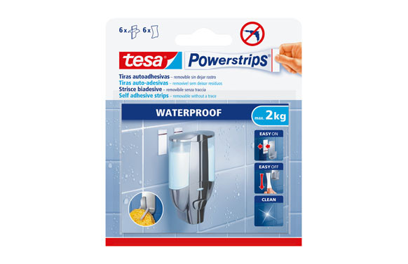 TIRA POWERSTRIPS WATERPROOF GRANDE BLANCA BLISTER 6 UNIDADES
