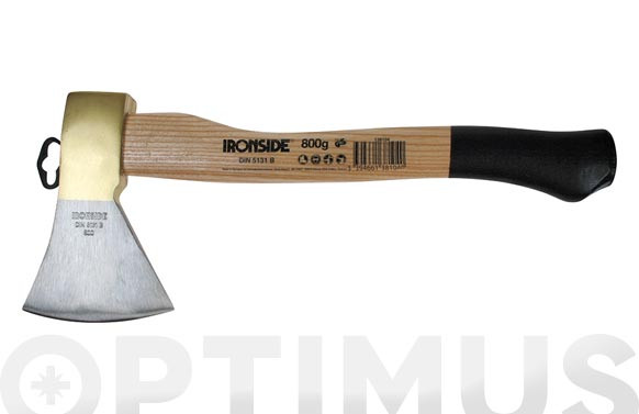 HACHA 800 GR. 380 MM. HOJA CON DOBLE CUÑA, NORMA: DIN 5131