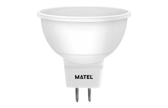 LAMPARA DICROICA LED SMD MR16 5W LUZ CALIDA