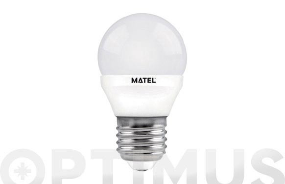 LAMPARA ESFERICA LED AL+PC E27 5W LUZ BLANCA