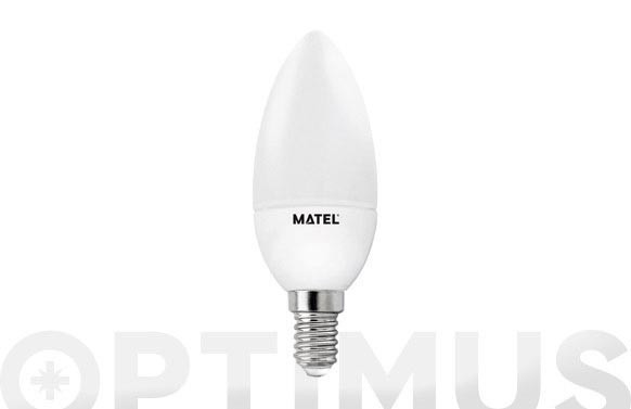 LAMPARA VELA LED AL+PC E14 6W LUZ CALIDA
