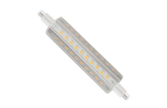 LAMPARA LINEAL LED 360º R7S 118MM 12W LUZ CALIDA