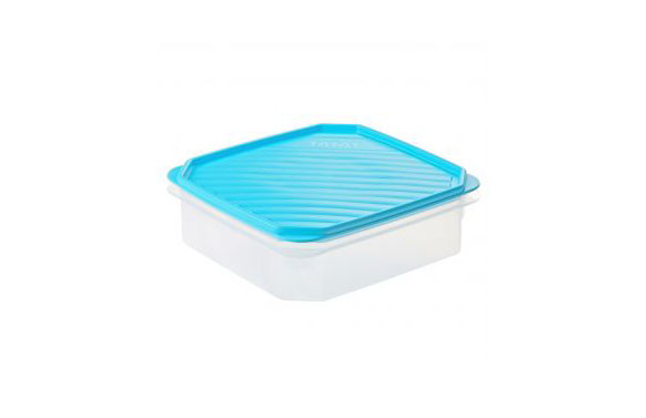 CONTENEDOR HERMETICO 1,3 L CUADRADO TURQUESA