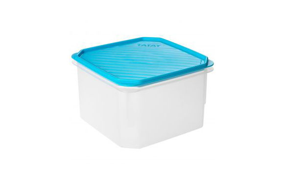 CONTENEDOR HERMETICO 2,9 L CUADRADO TURQUESA