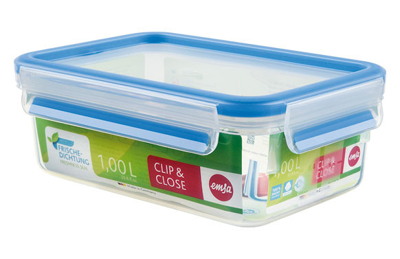 CONTENEDOR HERMETICO RECTANGULAR 1 L