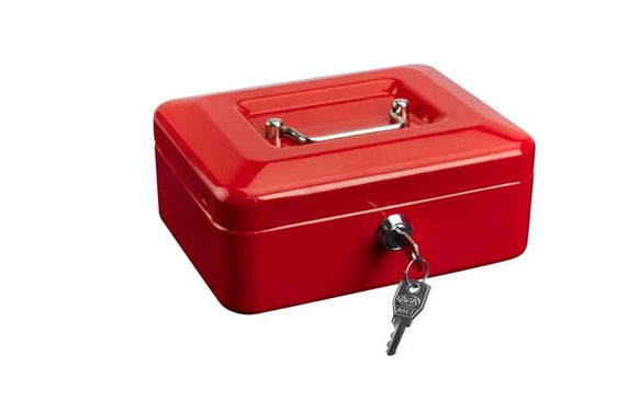 CAJA CAUDALES SUPER 2 ROJO