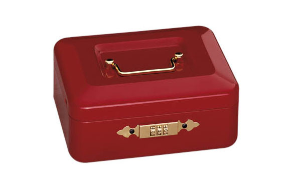 CAJA CAUDALES SUPER COMBI 2 ROJO