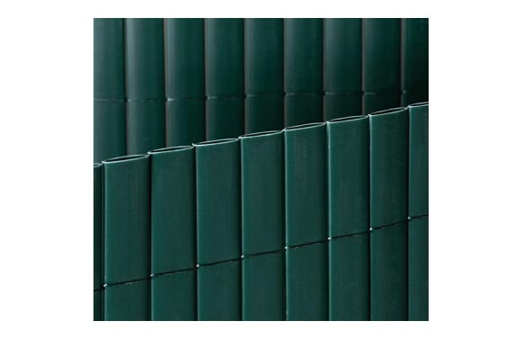 CAÑIZO SINTETICO PVC CAÑA DOBLE CARA 19MM 1,0 X 3 MT VERDE