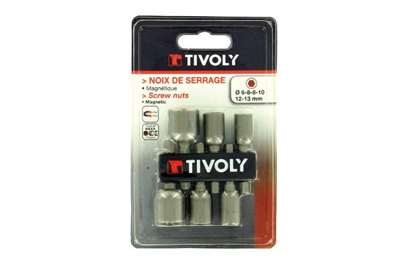 LLAVE VASO PARA ATORNILLADOR JUEGO 6 PIEZAS 6-13 MM