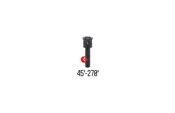 TURBINA MINI PRECISION AJUSTABLE 360º ALCANCE REGULABLE 4,3-7,9 M.
