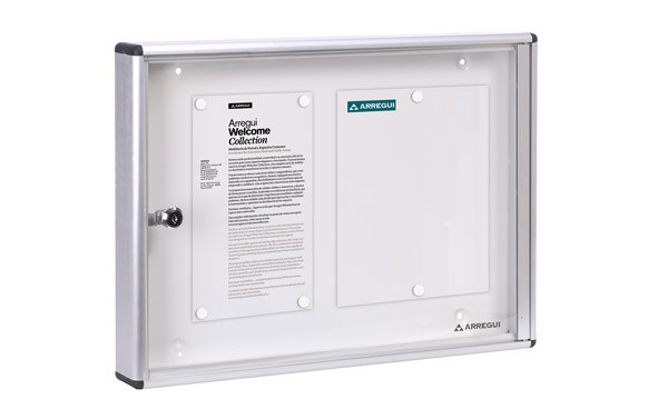 PANEL ANUNCIOS HORIZONTAL PLATA 2 HOJAS
