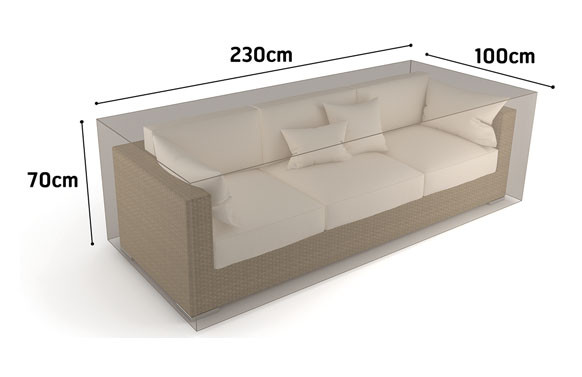 FUNDA SOFA 3 PLAZAS VISON 230X100XH 70