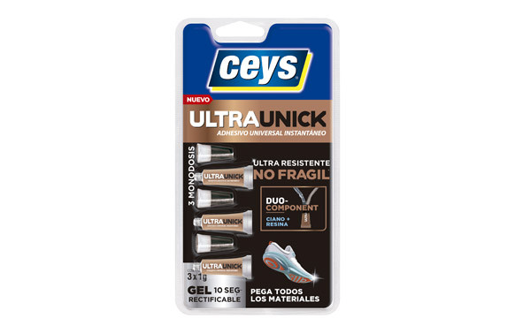 ADHESIVO INSTANTANEO ULTRAUNICK GEL 10 SEG. 3 X 1 GR
