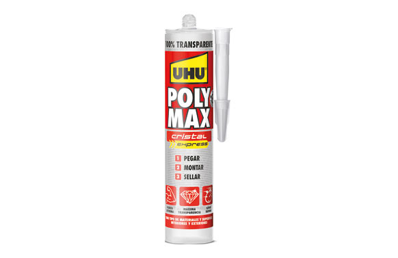 ADHESIVO MONTAJE Y SELLADOR POLY MAX 300GR CRISTAL EXPRESS