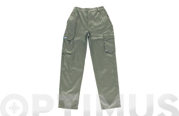 PANTALON LARGO GRIS T.46