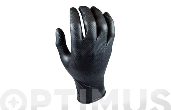 GUANTE DESECHABLE GRIPPAZ NEGROT.L (50UNI)