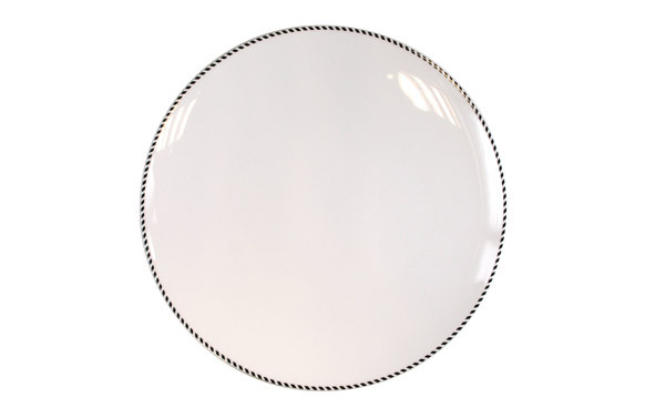 PLATO LLANO 27 COUPE DECORADO VIVO NEGRO
