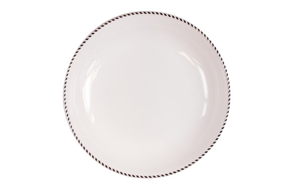 PLATO HONDO 23 COUPE DECORADO VIVO NEGRO