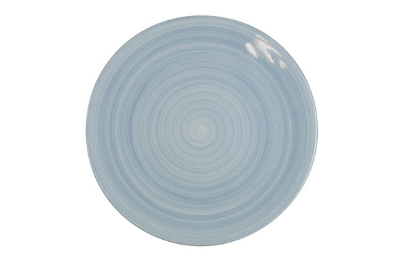 PLATO FINE CHINA AZUL LLANO 25,2 CM