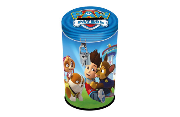 HUCHA CON CANDADO CILINDRICA PATRULLA CANINA