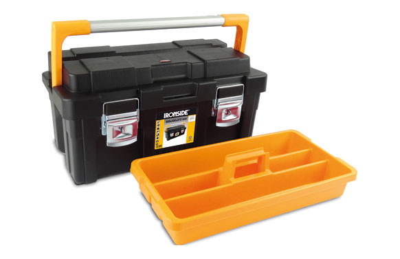 CAJA HERRAMIENTAS PROFESIONAL PLUS 550 X 300 X 275 MM. CON BANDEJA Y ASA ALUMINIO