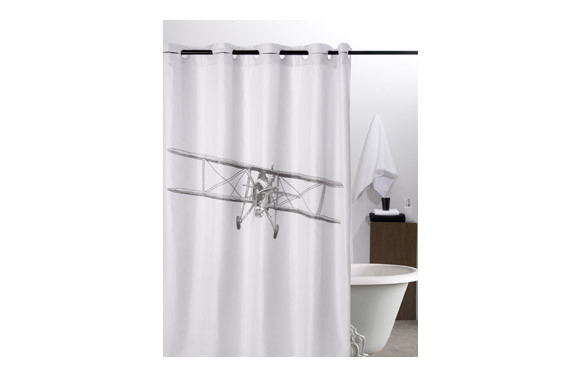 CORTINA DUCHA POLIEST.180X200 AVIONETA