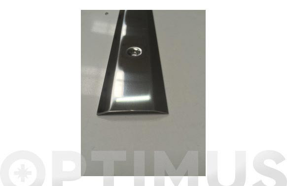 CUBREJUNTA MOQUETA 2 PESTAÑA INOX TORNILLO 83CM-35 MM