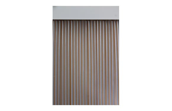 CORTINA DE PUERTA CINTA 90X210 DUERO-MIEL/TRANSPARENTE
