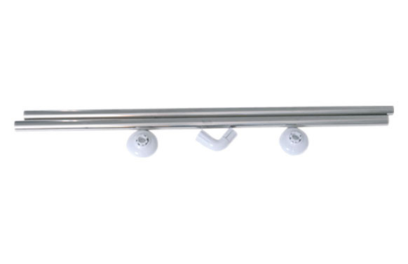 BARRA ANGULO CORTINA DE BAÑO 80X80 INOX