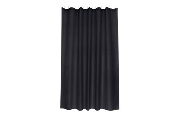 CORTINA DE BAÑO POLIESTER INTENSE NEGRO 1,8X2M