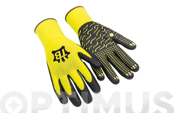GUANTE ALGODON+SPANDEX REC. NITRILO T-8