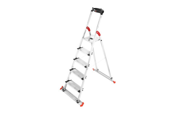 ESCALERA ALUMINIO PELDAÑO ANCHO GARDEN&HOME 5 PELDAÑOS