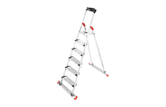ESCALERA ALUMINIO PELDAÑO ANCHO GARDEN&HOME 6 PELDAÑOS