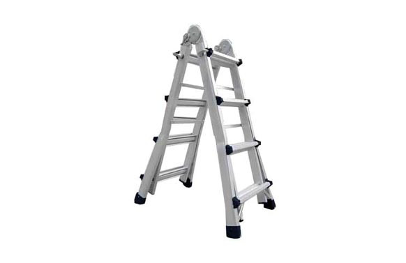 ESCALERA TELESCOPICA ALUMINIO 4+4 PELDAÑOS