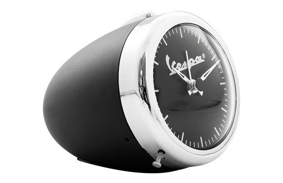 DESPERTADOR VESPA LUZ FRONTAL Ø6 CM NEGRO