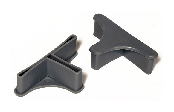PIE ESTANTERIA P/40 DOBLE 48 UDES. GRIS