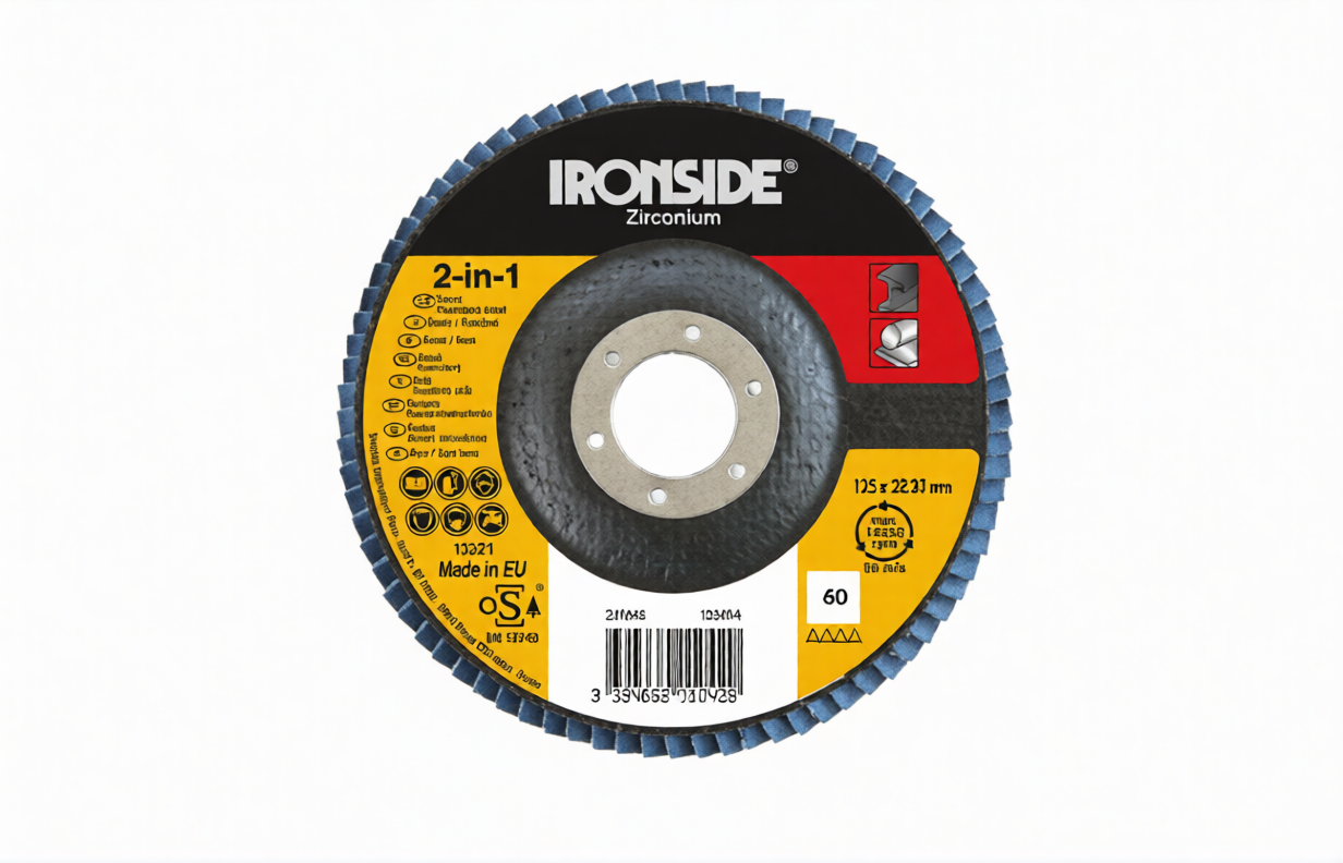 DISCO LAMINAS ZIRCONIO Ø 125 GRANO 60 72 LAMINAS, LONG LIFE