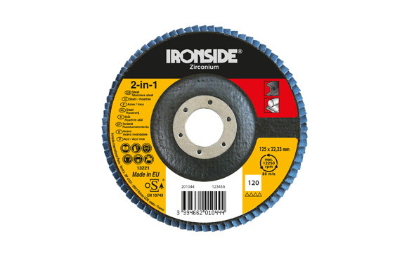 DISCO LAMINAS ZIRCONIO Ø 125 GRANO 120 72 LAMINAS, LONG LIFE
