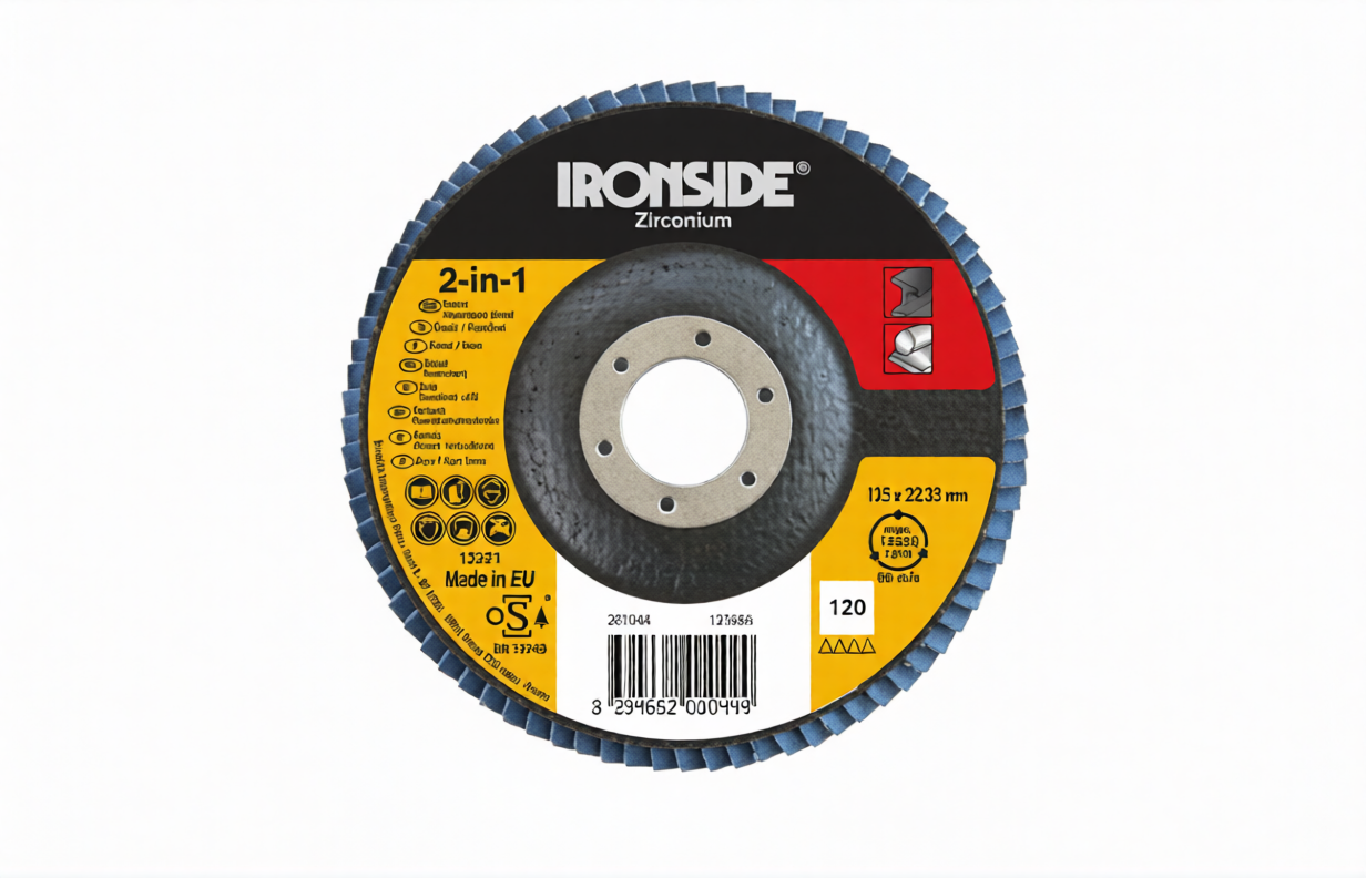 DISCO LAMINAS ZIRCONIO Ø 125 GRANO 120 72 LAMINAS, LONG LIFE