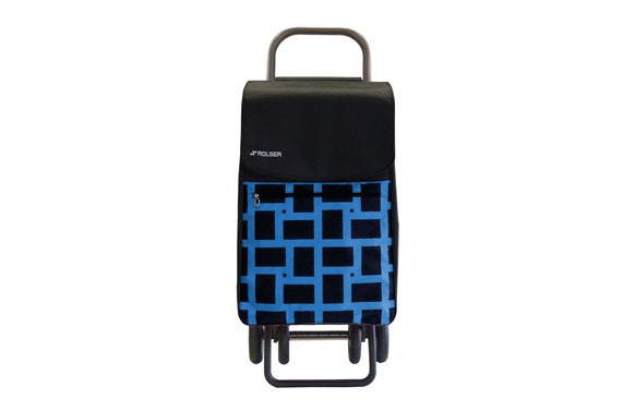 CARRO COMPRA 4 RUEDAS 4.2 BOX GEOMETRIK AZUL