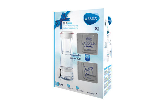 BOTELLA FILTRANTE FILL&SERVE +2 VASOS