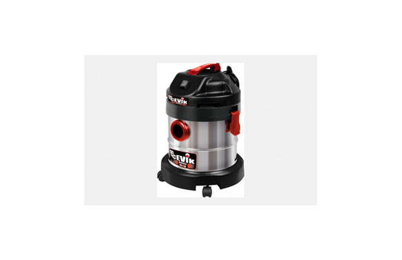 ASPIRADOR SOLIDOS LIQUIDOS INOX 20 LITROS 1200 W CEVIK.