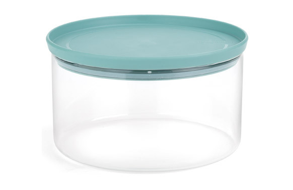 CAJA GALLETAS TRANSPARENTE TAPA MENTA