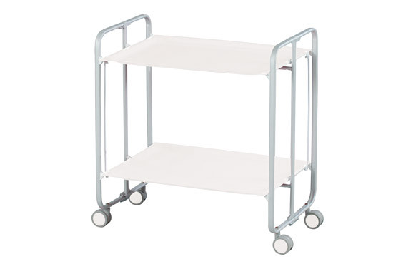 CARRITO DE TE PLEGABLE GRIS/BLANCO