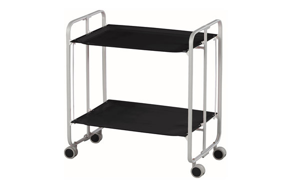 CARRITO DE TE PLEGABLE GRIS/NEGRO