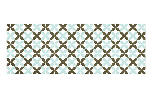 ALFOMBRA COCINA VINILICA 140 CM BALDOSAS FLOR