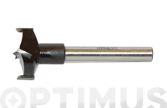 FRESA BISAGRA CAZOLETA METAL DURO Ø 35 MM MANGO 10 MM